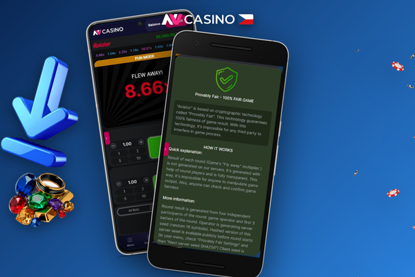 Herní obrazovka Aviator v NV Casino s rostoucím multiplikátorem a tlačítkem Cash Out