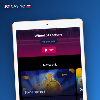 Dlaždice NV Casino se štítem symbolizujícím pojištění sázky při neúspěšném akumulátoru