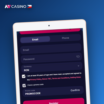 Ikona e-mailové obálky pro registraci v NV Casino pomocí vlastní e-mailové adresy