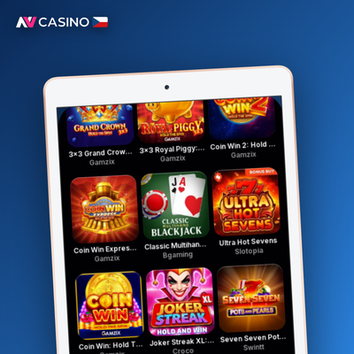 Dlaždice NV Casino se symbolem fotbalového míče a volnou sázkou pro nové sportovní hráče